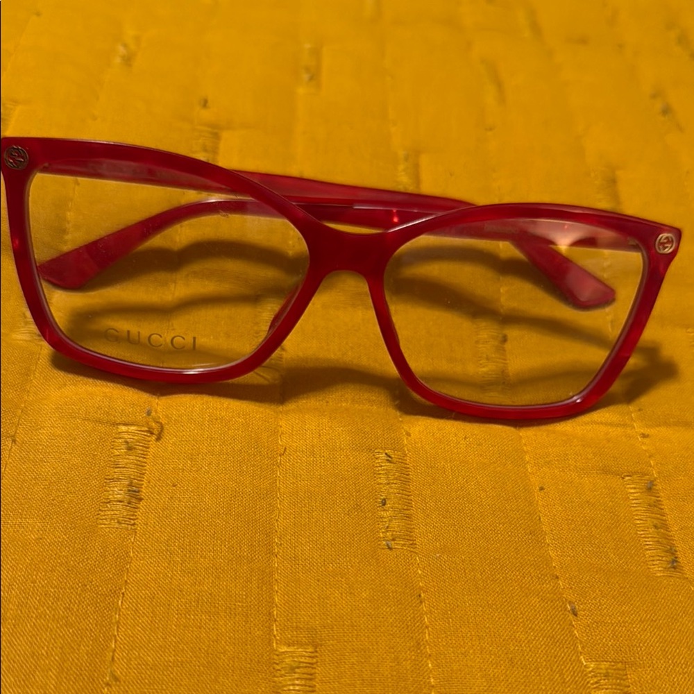 Gucci Red Eyeglasses